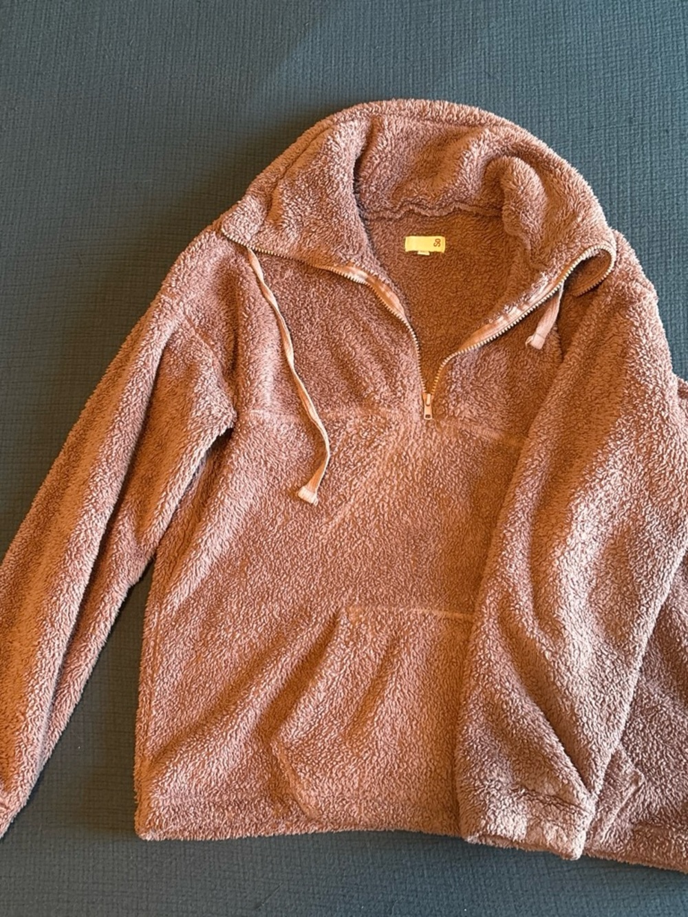 SO Dusty Rose Sherpa Half-Zip Pullover